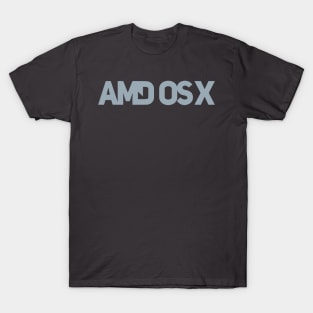 AMD OS X Text Logo T-Shirt